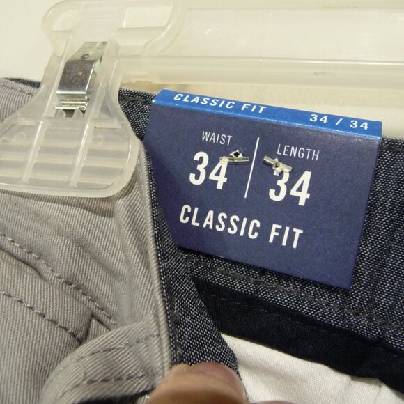 NAUTICA CLIPPPER CHINO PANTS 34X34 GRAY - Picture 10 of 12